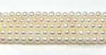 4-5mm white near round cultured freshwater pearl strand craft supplies
