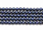 5-6mm black off-round freshwater pearl strand jewelry making supplies