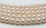 7-8mm white fresh water cultured round pearl buying bulk, A