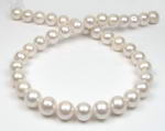 10.5-11.5mm large hole white near round freshwater pearl on sale