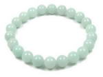 Amazonite natural gemstone bead stretch bracelet, 8mm round