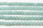 Amazonite, 4mm round, natural gemstone beads craft supply