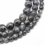 Black labradorite, 6mm round natural gem stone beads wholesale