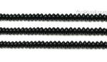Black onyx, 2x4mm roundel, natural gemstone beads discount sale