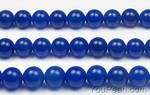Blue agate, 8mm round, natural gemstone strand buy direct