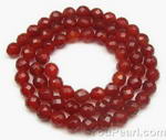 Carnelian, 6mm round faceted, natural gem stone buy direct