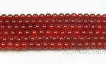 Carnelian, 4mm round, natural red agate gem bead strand bulk sale