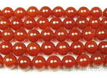 Carnelian, 8mm round, natural red agate gem beads craft supply