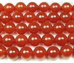 Carnelian, 12mm round, natural red agate gem beads craft supply