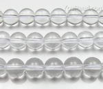 Crystal quartz, 12mm round, natural clear crystal strand on sale
