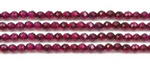 Fuschia agate, 3mm faceted round, natural gem stone beads buy online