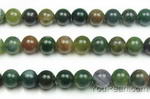 Indian agate, 6mm round, multicolor natural gem stone beads wholesale