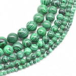 Malachite, 12mm round, simulated gemstone beads for sale