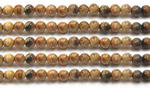 Picture jasper, 4mm round, natural gemstone beads wholesale