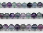 Rainbow fluorite, 8mm round, natural gem stone strand for sale online