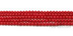 Red coral, 2.5mm round, natural gem bead jewelry making supplies