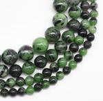 Ruby zoisite, 10mm round, natural gemstone strand on sale