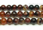 Striped/banded agate, 8mm round, natural gem stone strand whole sale online