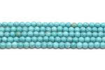 Turquoise, 3mm round, natural gemstone beads wholesale online