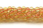 Yellow fluorite, 4mm round, natural gemstone beads craft supply