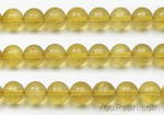 Yellow fluorite, 8mm round, natural gemstone beads wholesale