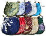 Round silk jewelry gift pouch whole sale online, 13cm, 12 pcs