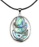 Abalone paua oval shell pendant wholesale online