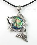 Abalone paua shell fish pendant for sale