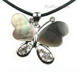 Butterfly Tahitian gray shell pendant bulk sale