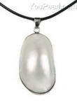 White shell MOP pendant on sale, 23x40mm