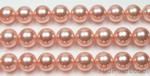10mm round pink shell pearl strand craft supply