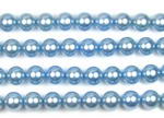 10mm blue round shell pearl strand on sale