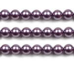 12mm round purple shell pearl strand on sale
