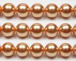 14mm round gold shell pearl jewelry making supply