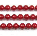 14mm round red shell pearl whole sale