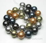 16mm round multicolor big shell pearl manufacturer direct sale