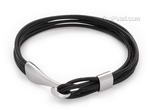 Stainless steel multi-strand leather cord bracelet wholesale online