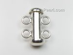 925 silver double strand bar clasp online wholesale