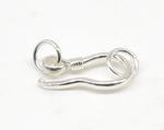 Big hook, sterling silver clasp with close ring on sale