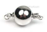 Good quality sterling silver ball clasp wholesale, 12mm