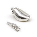 Quality push in clasp, rhodium plated sterling closure discounted sale, 17mm