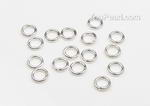 Open jump ring, 4mm, sterling findings on sale, sold per pkg of 10