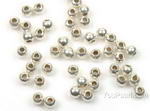 Sterling silver bead wholesale, 2mm round, sold per pkg of 10