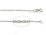 Oval link sterling silver chain necklace on sale, 1.4mm 20 inches