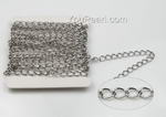 Beveled curb chain, sterling silver for sale online, sold per 12 inches