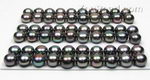 8-9mm black button freshwater pearls wholesale, AA+