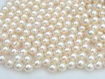 5-5.5mm white round freshwater loose pearl beads on sale, AA+