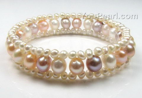 Pearl Stretch Bracelet - Intini Jewels