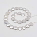 15-16mm coin pearl, white cultured freshwater pearl on sale