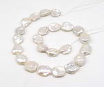 AA quality 15-18mm large Keshi cornflake petal pearls, center drilled
